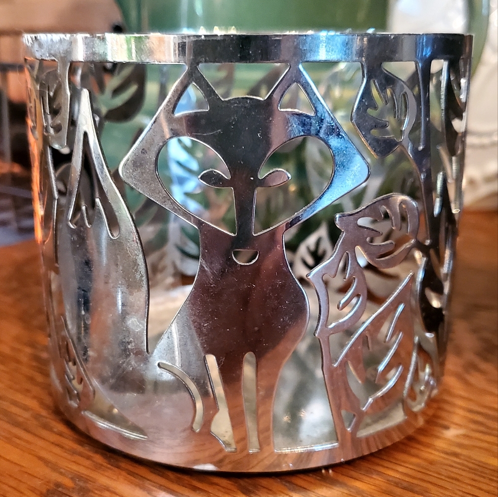 🦊Retired Fox Candle Sleeve Woodland Bath and Body Works